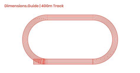 400m Running Track Dimensions & Drawings | Dimensions.Guide