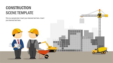 Construction Scene PowerPoint Template - SlideModel