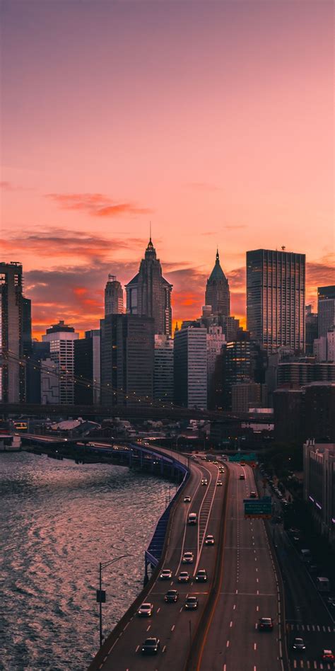 1440x2880 Sunset, city, roads, cityscape wallpaper | Fotografia de ...