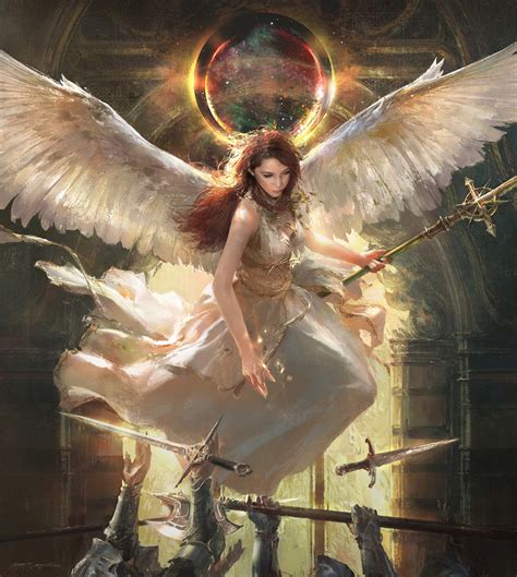 Wallpaper : Mazert Young, women, artwork, wings, angel, fantasy art ...