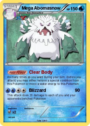 Pokémon Mega Abomasnow 3 3 - Clear Body - My Pokemon Card