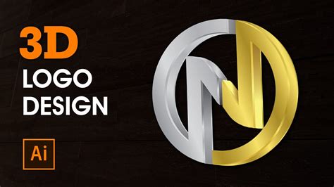 Illustrator Logo Design Tutorial Orange 3d Logo Design How To Design 3d ...