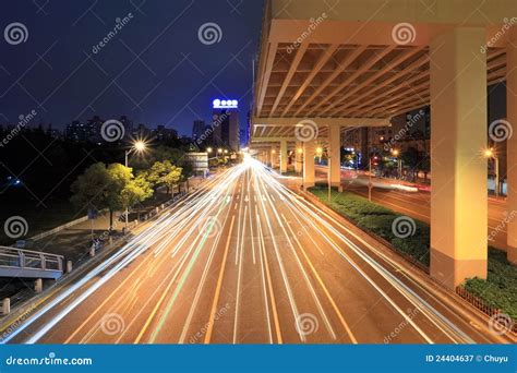 City Highway At Night Royalty Free Stock Photography - Image: 24404637