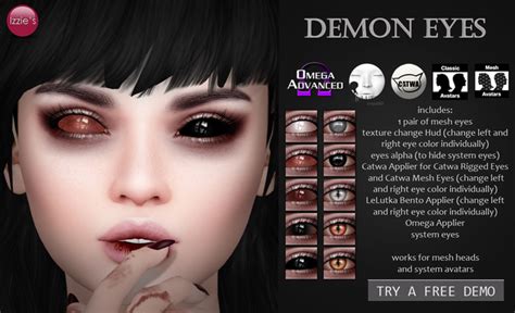 Second Life Marketplace - Izzie's - Demon Eyes