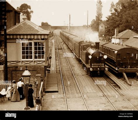 Petersfield Railway Station Victorian period Stock Photo - Alamy