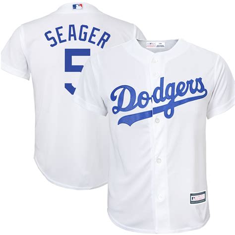 Corey Seager Los Angeles Dodgers Youth White Replica Player Jersey