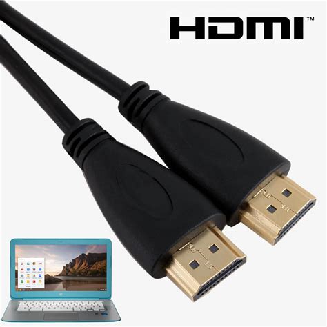 Samsung, Acer, HP, Asus Chromebook Laptop HDMI TV 3m Gold Lead Wire ...