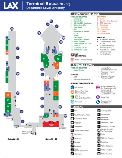 Lax terminal map southwest airlines - glress