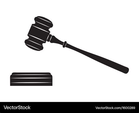 Judge gavel Royalty Free Vector Image - VectorStock