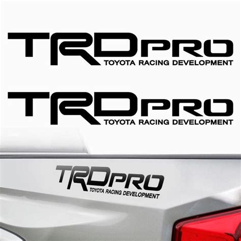 Trd Pro Toyota Tacoma Tundra Racing Bed Side 2 Decals Stickers Precut ...