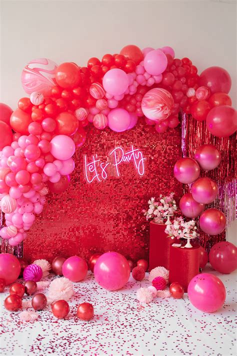 Pink Party Decorations, 21st Birthday Decorations, Valentine ...