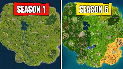 Evolution of the Fortnite Map (Season 1 - Season 5) - YouTube