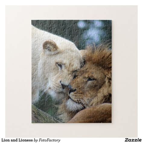 Lion and Lioness Jigsaw Puzzle Best Jigsaw, Lion And Lioness, Wildlife ...