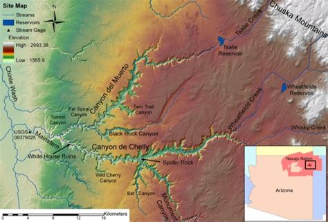 Canyon de Chelly site map