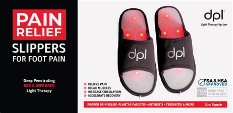 DPL Red Light Therapy Slippers for Foot Pain Relief | Carex