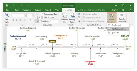 MS Project Timeline Tutorial + Free Template + Export to PPT