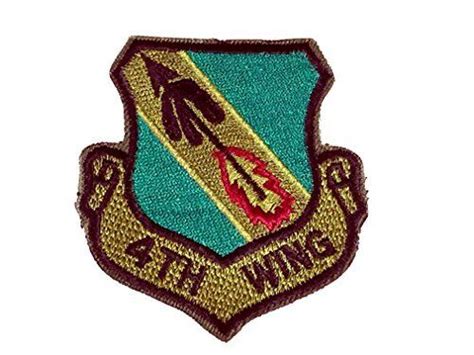 USAF FOURTH 4TH FIGHTER WING PATCH SEYMOUR JOHNSON AFB NORTH CAROLINA ...