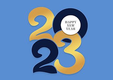 New Year 2023 Vector Hd PNG Images, 2023 Blue Creative New Year, 2023 ...