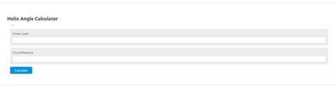 Helix Angle Calculator - Calculator Academy