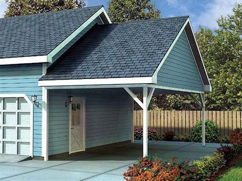 Woodwork House Plans Attached Carport PDF Plans