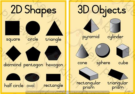 Examples Of 3d Shapes Objects