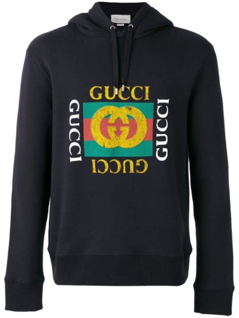 Gucci Logo Print Hoodie $1,180 - Buy AW17 Online - Fast Delivery, Price