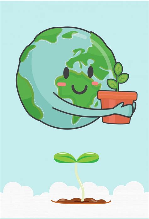 605 Green Nature World Environment Day Poster Background World ...