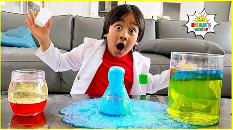 Easy DIY Science Experiments For Kids with Ryan #StayHome Learn #WithMe ...