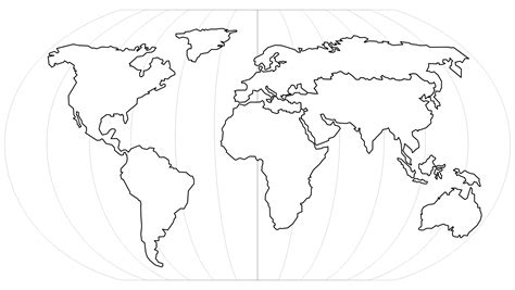 Blank World Map Outline