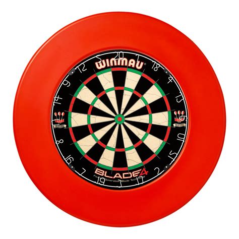 Winmau Professional Plain Dartboard Surround - Red - Bennetts Direct Ltd