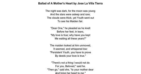 Ballad of a Mother's Heart. by Jose La Villa Tierra.docx - Google Docs