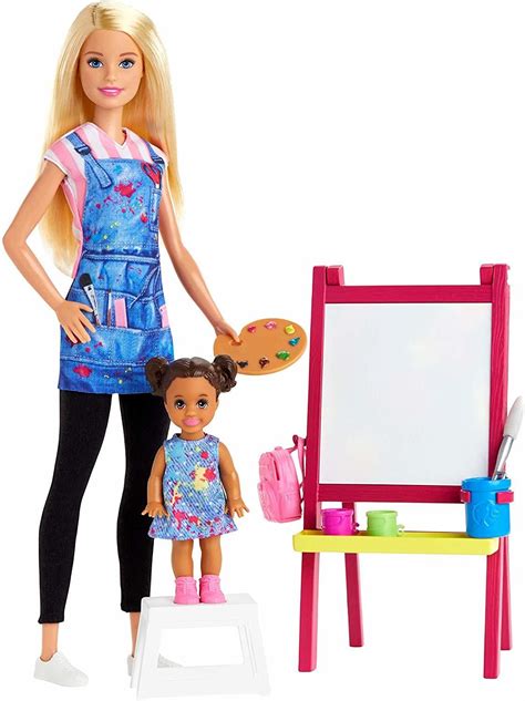 Barbie Careers - Art Teacher Playset in 2020 | Barbie doll set, Barbie ...