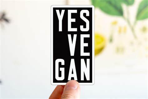 Yes Vegan Vegan Laptop Sticker Popular Stickers Awesome - Etsy