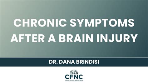 Chronic Symptoms After a Brain Injury - YouTube