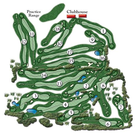 Course Layout - Whispering Pines Golf Course