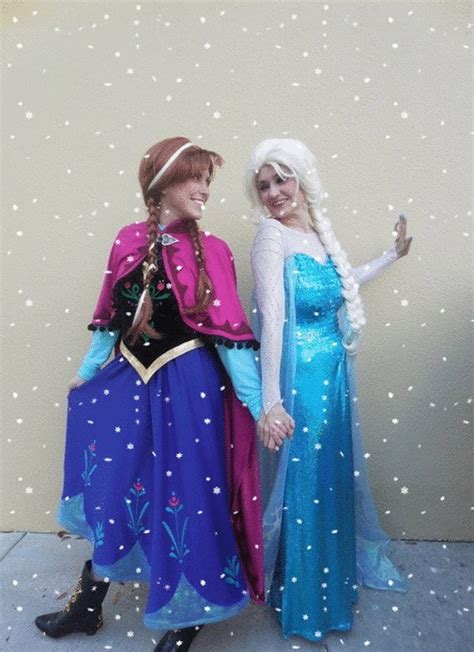 Elsa and Anna Frozen Costumes - Etsy