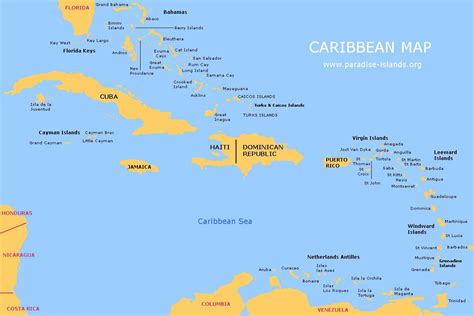 Caribbean Map | Free Map of the Caribbean Islands