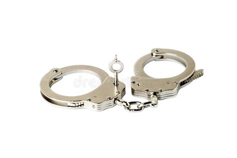 Handcuffs with key stock image. Image of secure, sign - 104272187