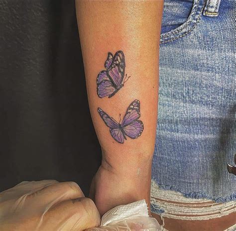 Top 61 Best Purple Butterfly Tattoo Ideas - [2021 Inspiration Guide]