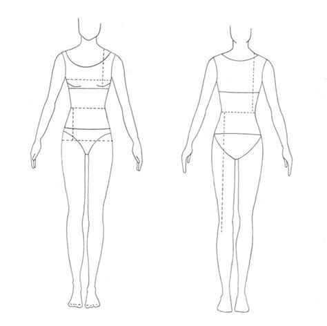 Female Body Outline Template