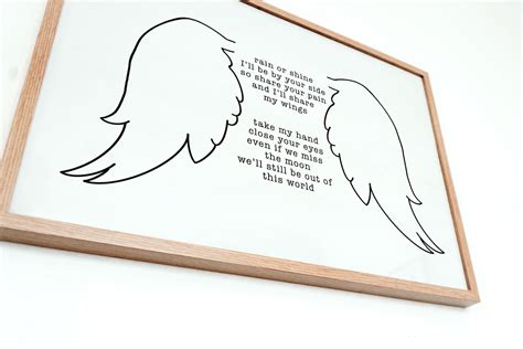 Angel Wings Downward Printable Poetry Instant Download Gift - Etsy Canada