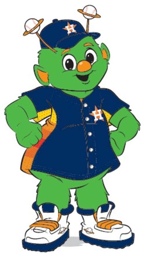 Orbit Astros Mascot Cartoon Coloring Pages