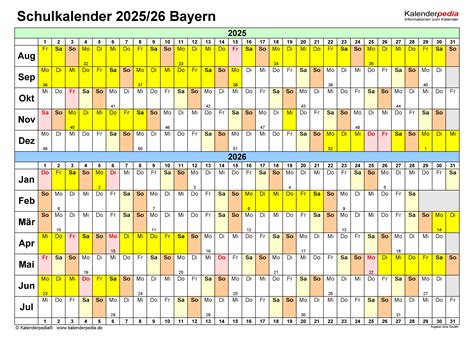 Schulferien In Bayern 2025: Planung Für Erholsame Ferientage - Ferien ...