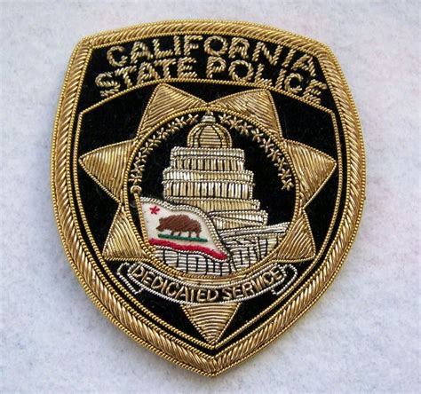 California State police Patch | Police badge, Police patches, Police