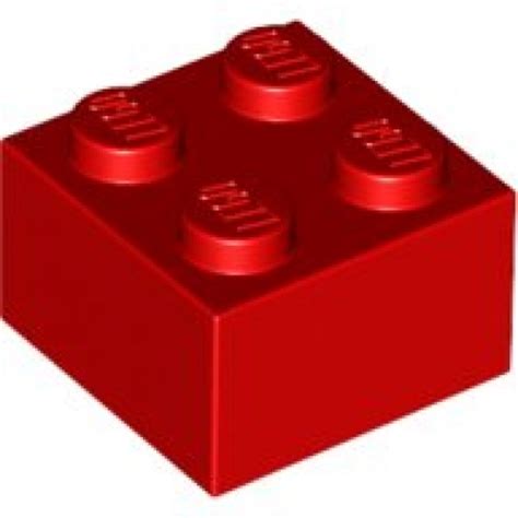 LEGO Brick 2x2 RED (100 pcs) | BRICKshop - LEGO en DUPLO specialist