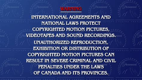 Paramount Home Video FBI Warning Screen - Canada by MCandCreations on ...