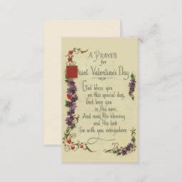 Valentine's Day Greeting Religious Prayer Cards | Zazzle