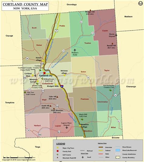 Map Of Cortland Ny