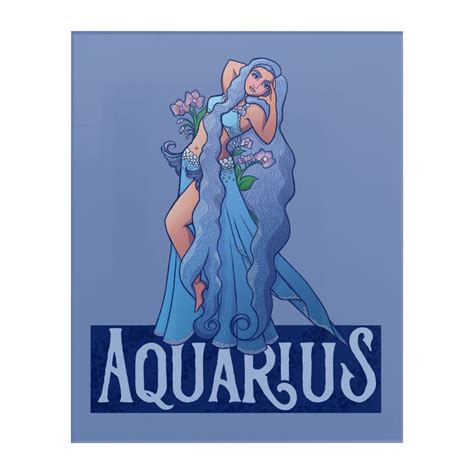 Aquarius Zodiac Goddess Belly Dancer Art Birthday | Zazzle.com in 2020 ...