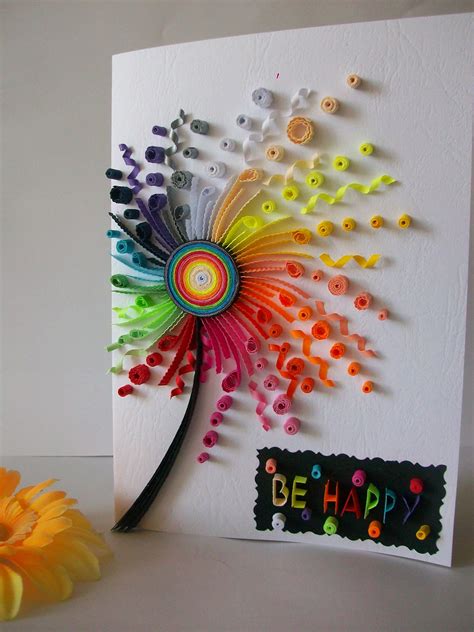 Tarjeta de cumpleaños tarjeta Quilling tarjeta de cumpleaños | Etsy ...